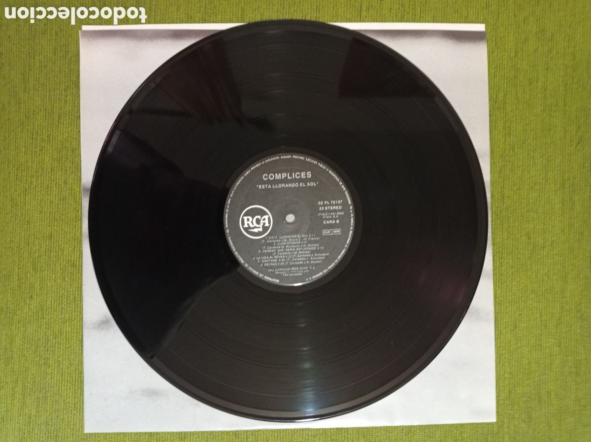 Discos de vinilo: VINILO DE COMPLICES - ESTA LLORANDO EL SOL - Foto 7