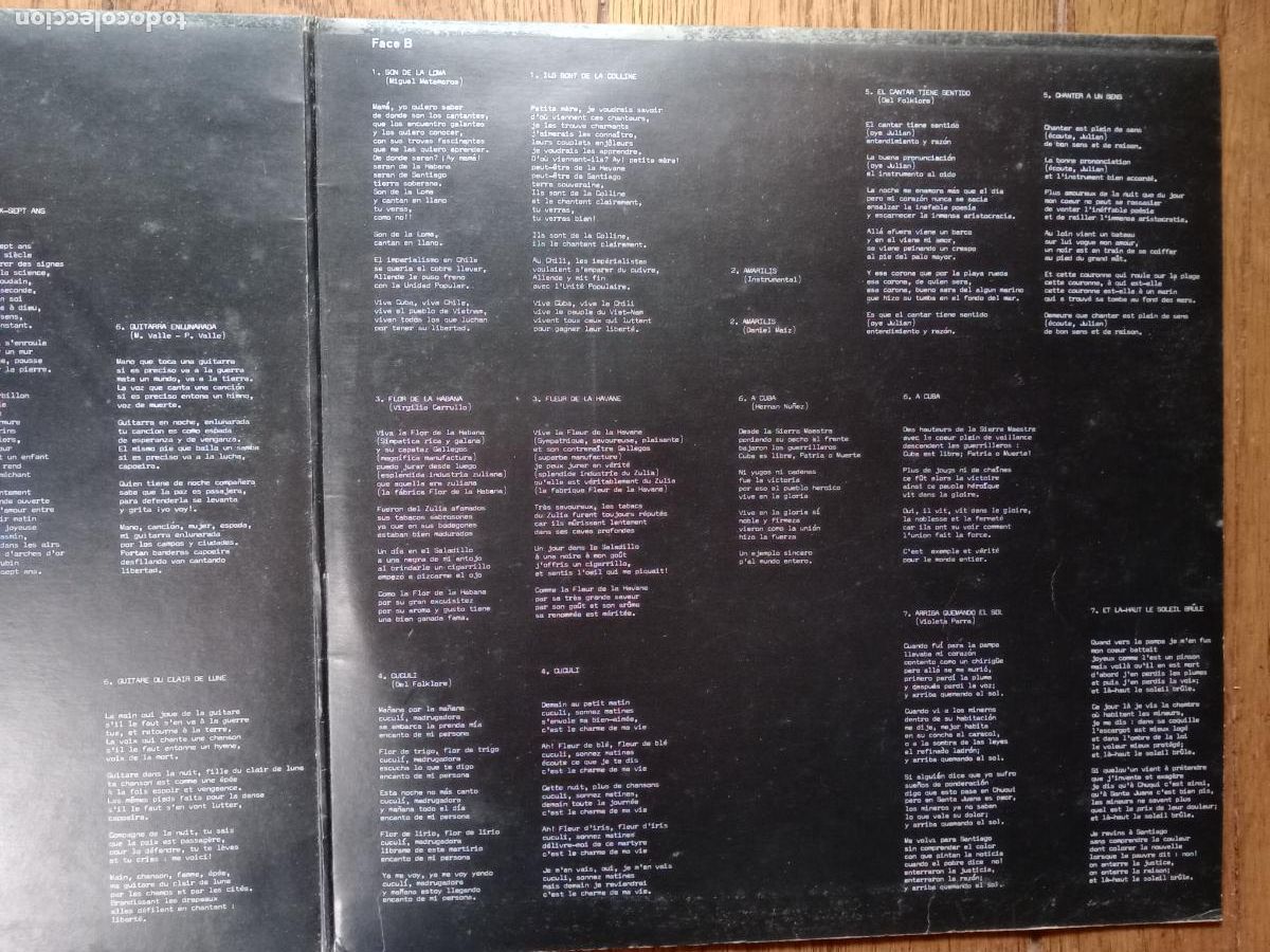 Discos de vinilo: Aparcoa - cri du Chili (grito de Chile) - Foto 4