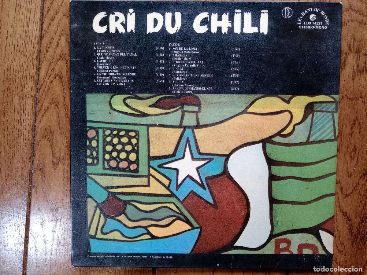 Discos de vinilo: Aparcoa - cri du Chili (grito de Chile) - Foto 6