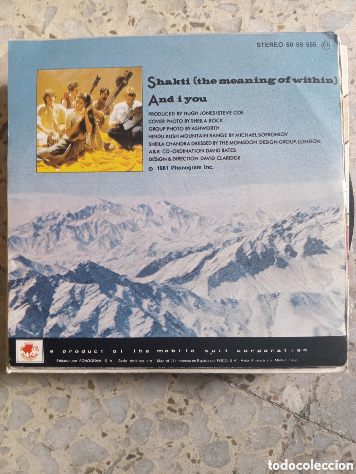 Discos de vinilo: SGL MONSOON SHAKTI 1982 - Foto 2