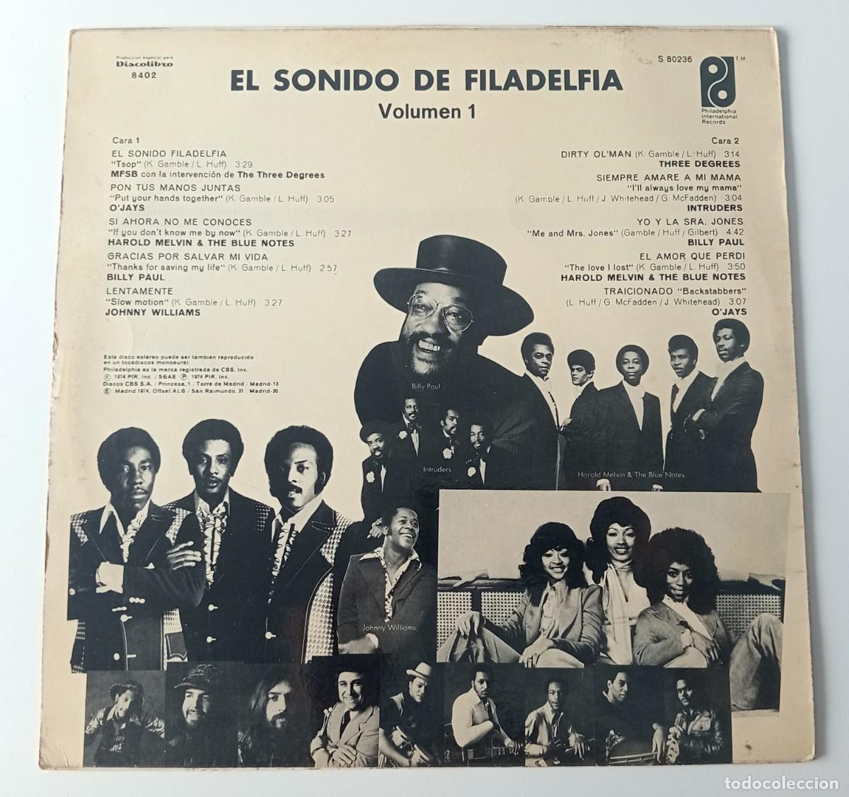 Discos de vinilo: LP VARIOS - EL SONIDO DE PHILADELPHIA - Foto 2