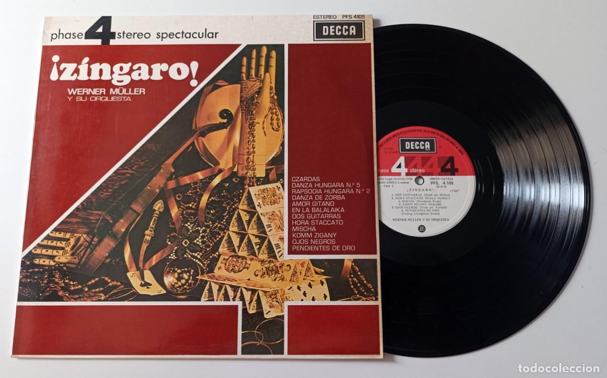 Discos de vinilo: LP WERNER MULLER Y SU ORQUESTA - &iexcl;Z&Iacute;NGARO! - Foto 1