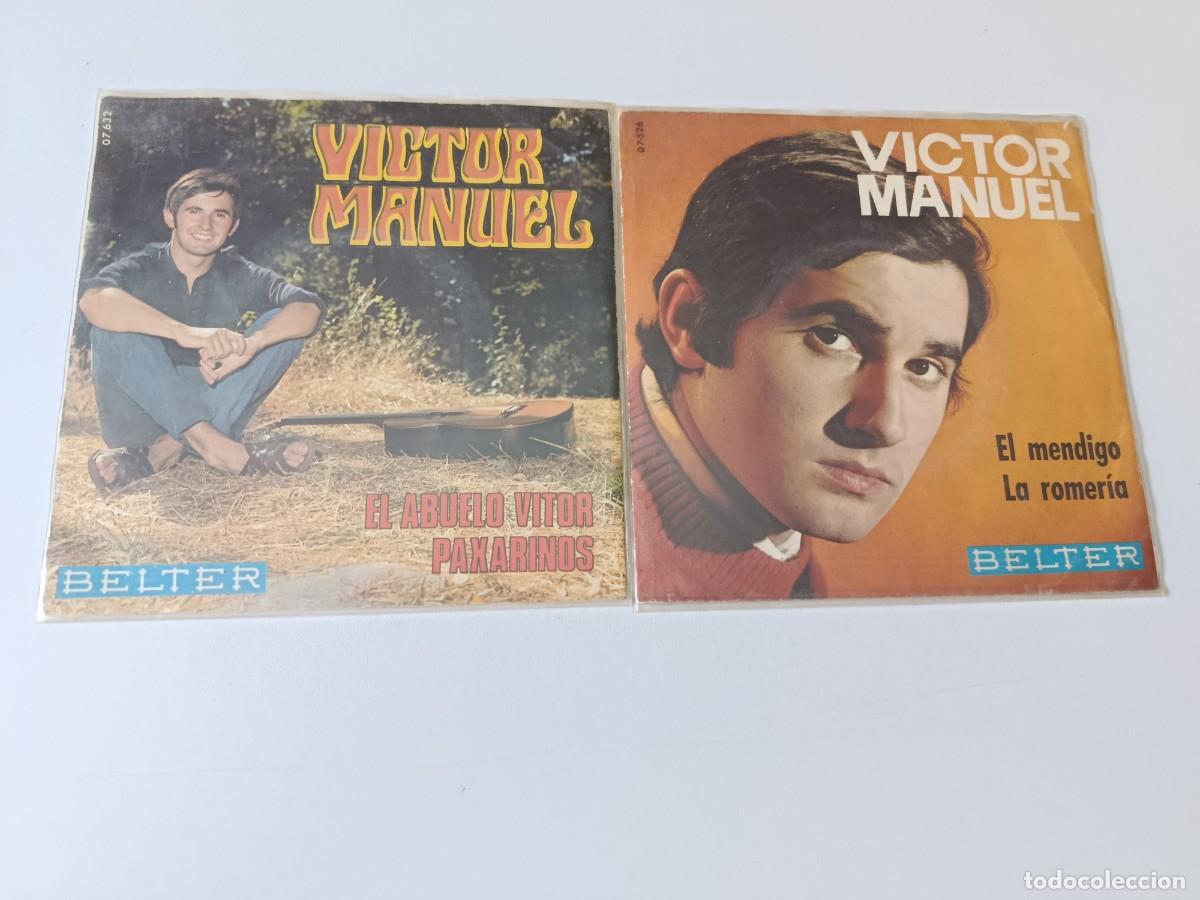 Discos de vinilo: 2 DISCOS SINGLES VISTOR MANUEL - Foto 1