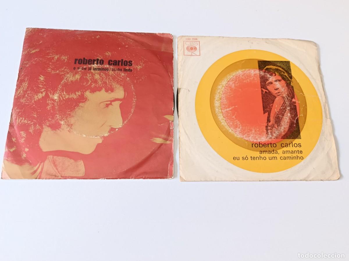 Discos de vinilo: 2 DISCOS CINGLES ROBERTO CARLOS - Foto 1