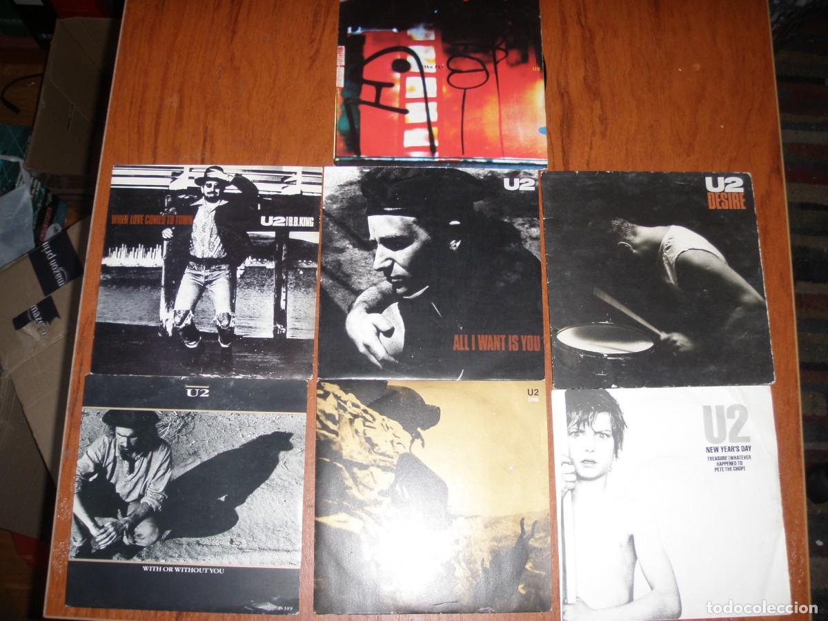 Discos de vinilo: LOTE DE 7 SINGLES DE U2 - Foto 1