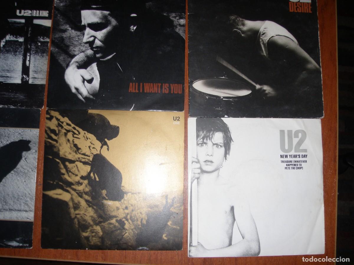 Discos de vinilo: LOTE DE 7 SINGLES DE U2 - Foto 3