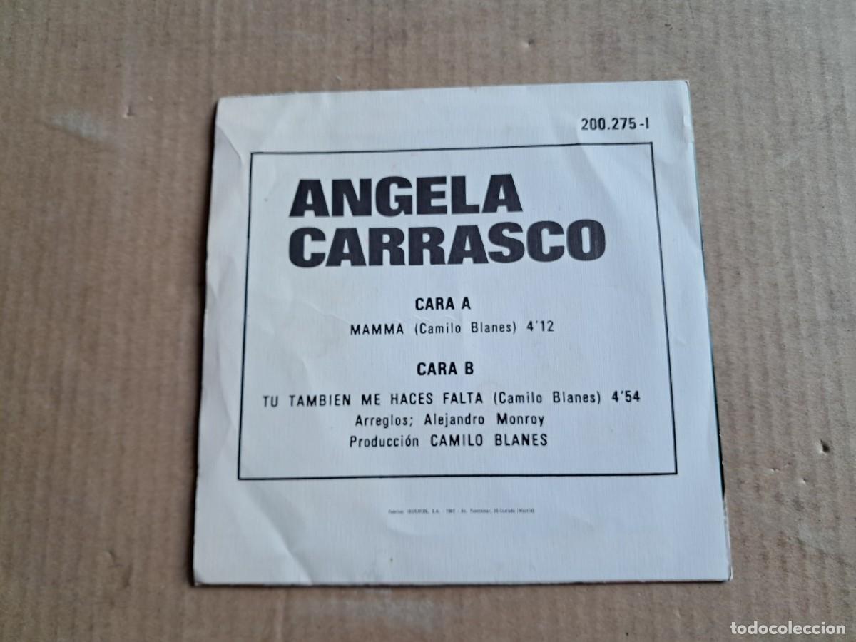 Discos de vinilo: ANGELA CARRASCO - MAMMA SINGLE 1979 - Foto 3