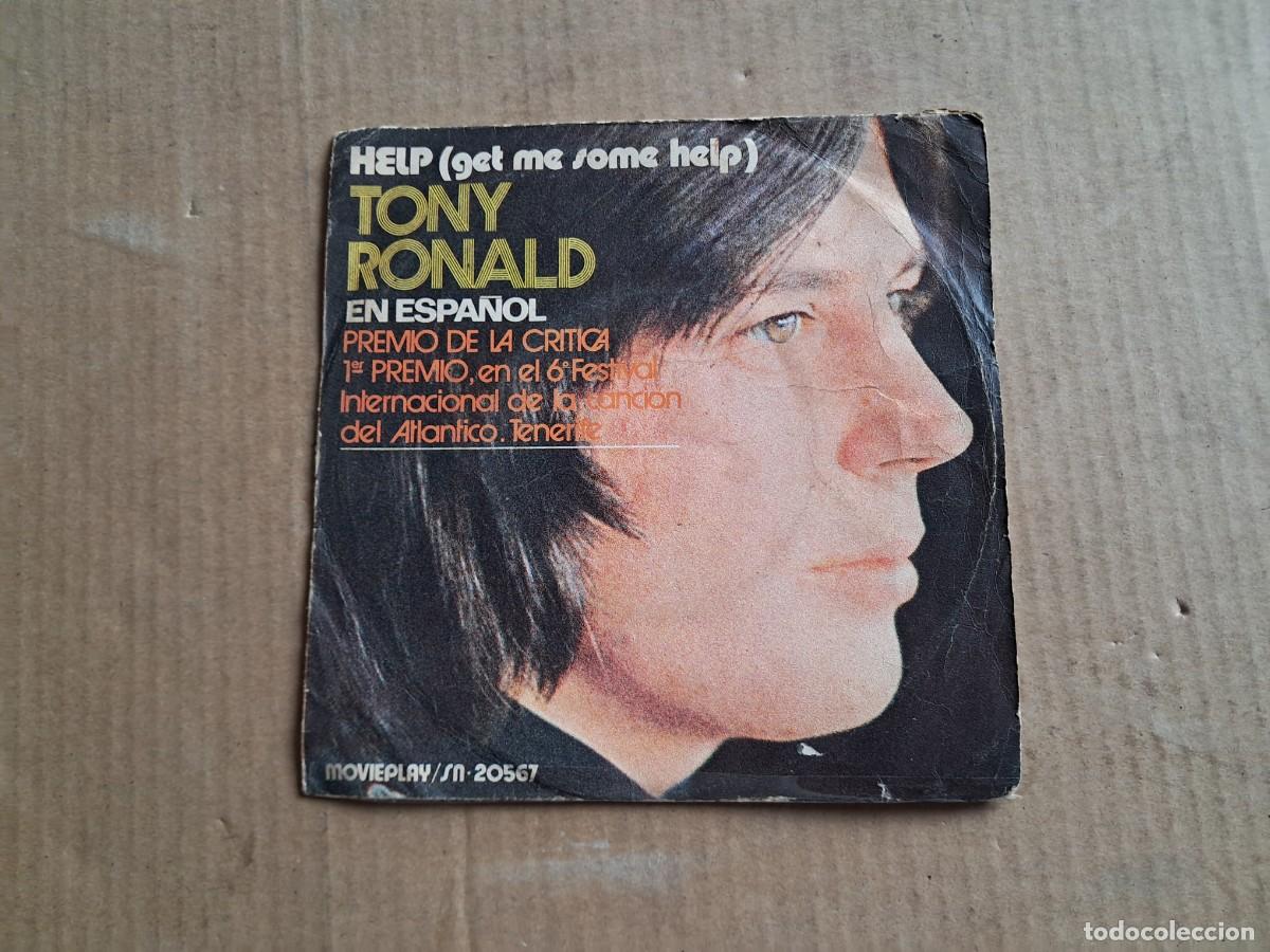 Discos de vinilo: TONY RONALD - HELP SINGLE 1971 - Foto 1