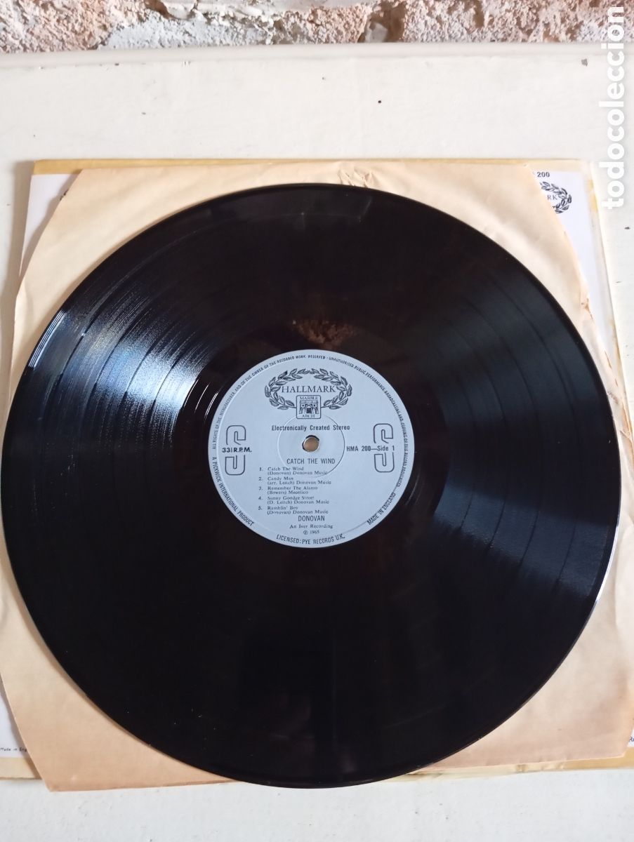 Discos de vinilo: DONOVAN - CATCH THE WIND - HALLMARK RECORDS - 1965 - Foto 8