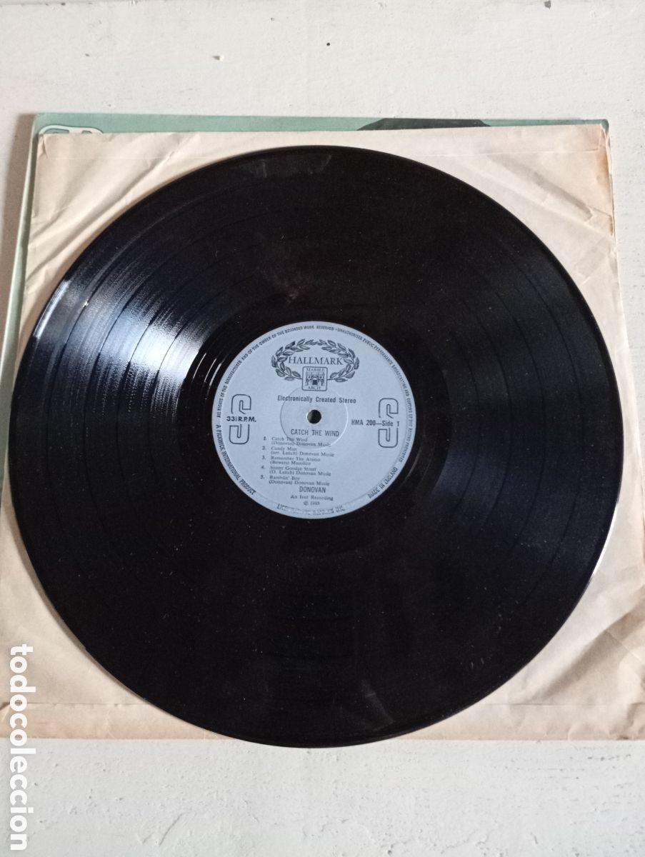 Discos de vinilo: DONOVAN - CATCH THE WIND - HALLMARK RECORDS - 1965 - Foto 8