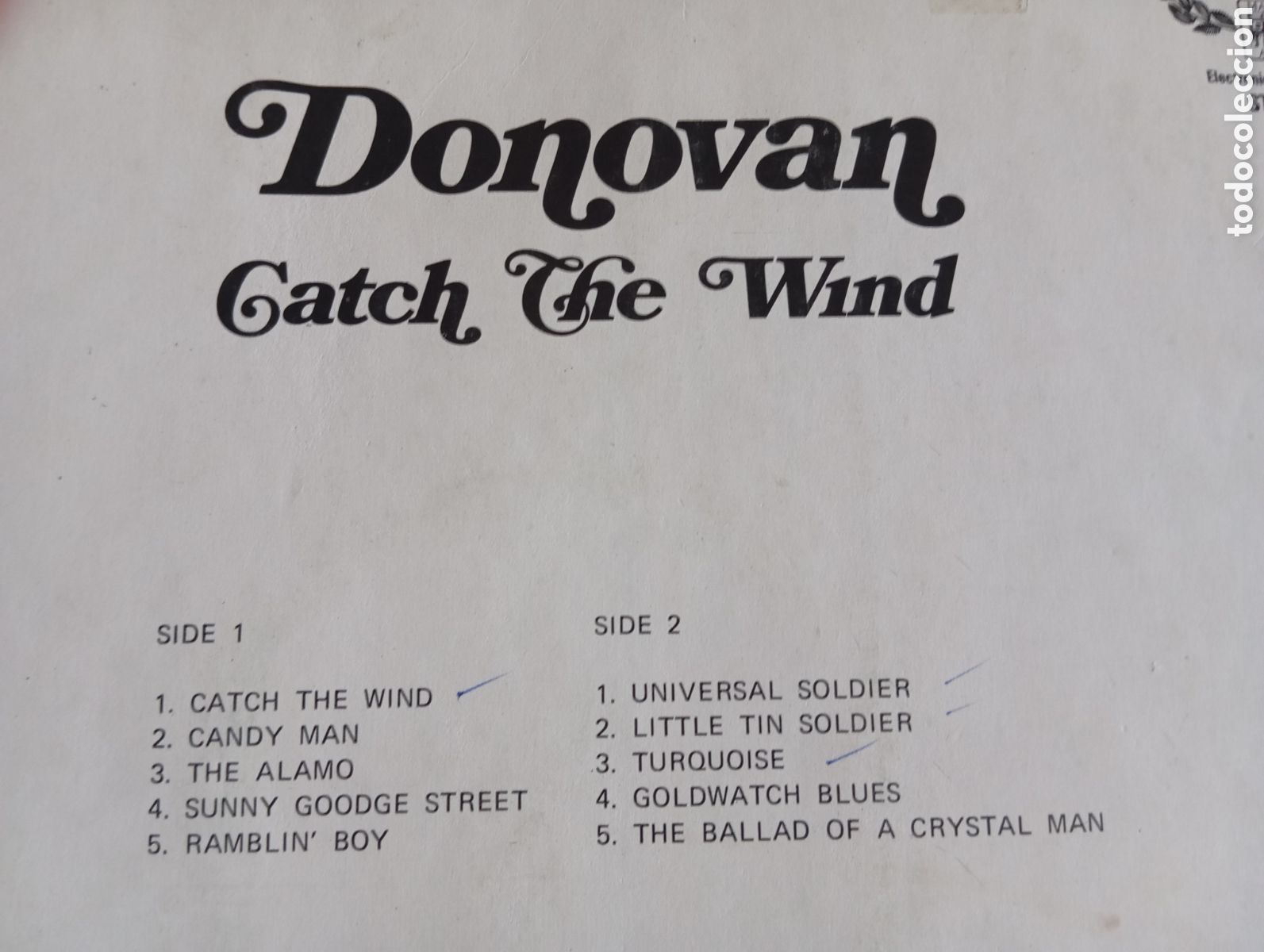 Discos de vinilo: DONOVAN - CATCH THE WIND - HALLMARK RECORDS - 1965 - Foto 13