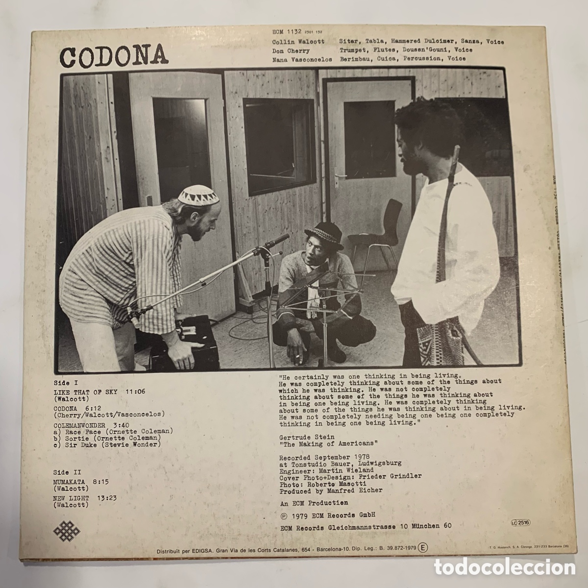 Discos de vinilo: lp Codona edicion espa&ntilde;ola de 1979 - Foto 2