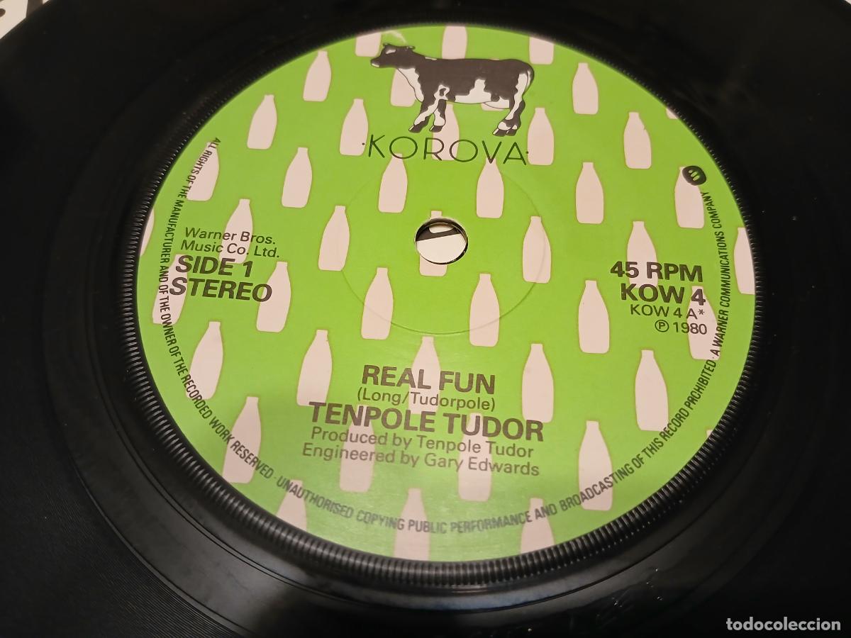 Discos de vinilo: Tenpole Tudor &ndash; Real Fun- (1980) single 7&rdquo; - Foto 2