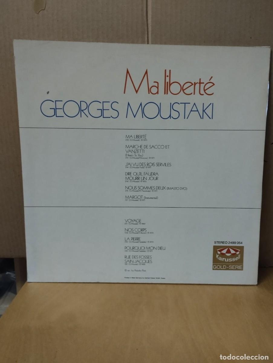 Discos de vinilo: GEORGES MOUSTAKI ----- MA LIBERTE - Foto 2