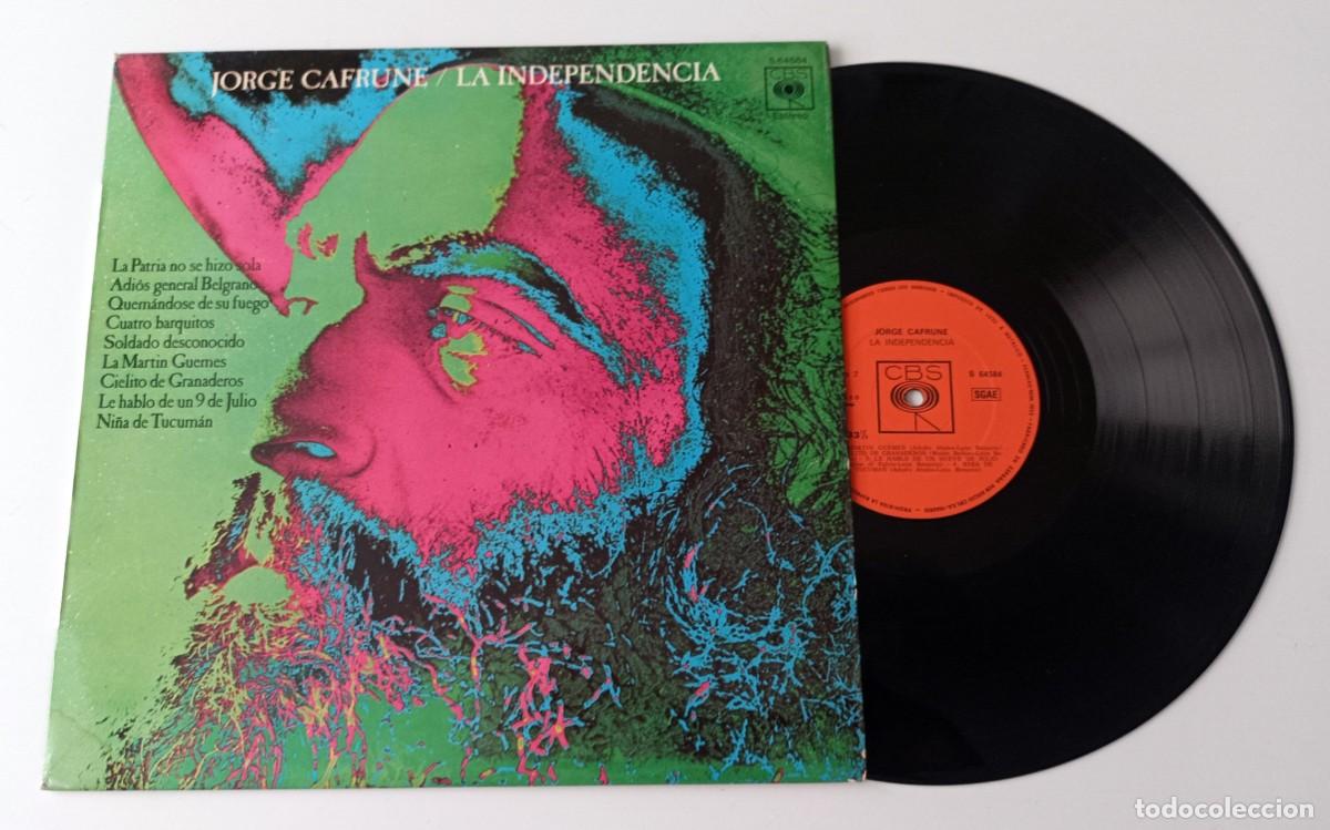 Discos de vinilo: LP JORGE CAFRUNE - LA INDEPENDENCIA - Foto 1
