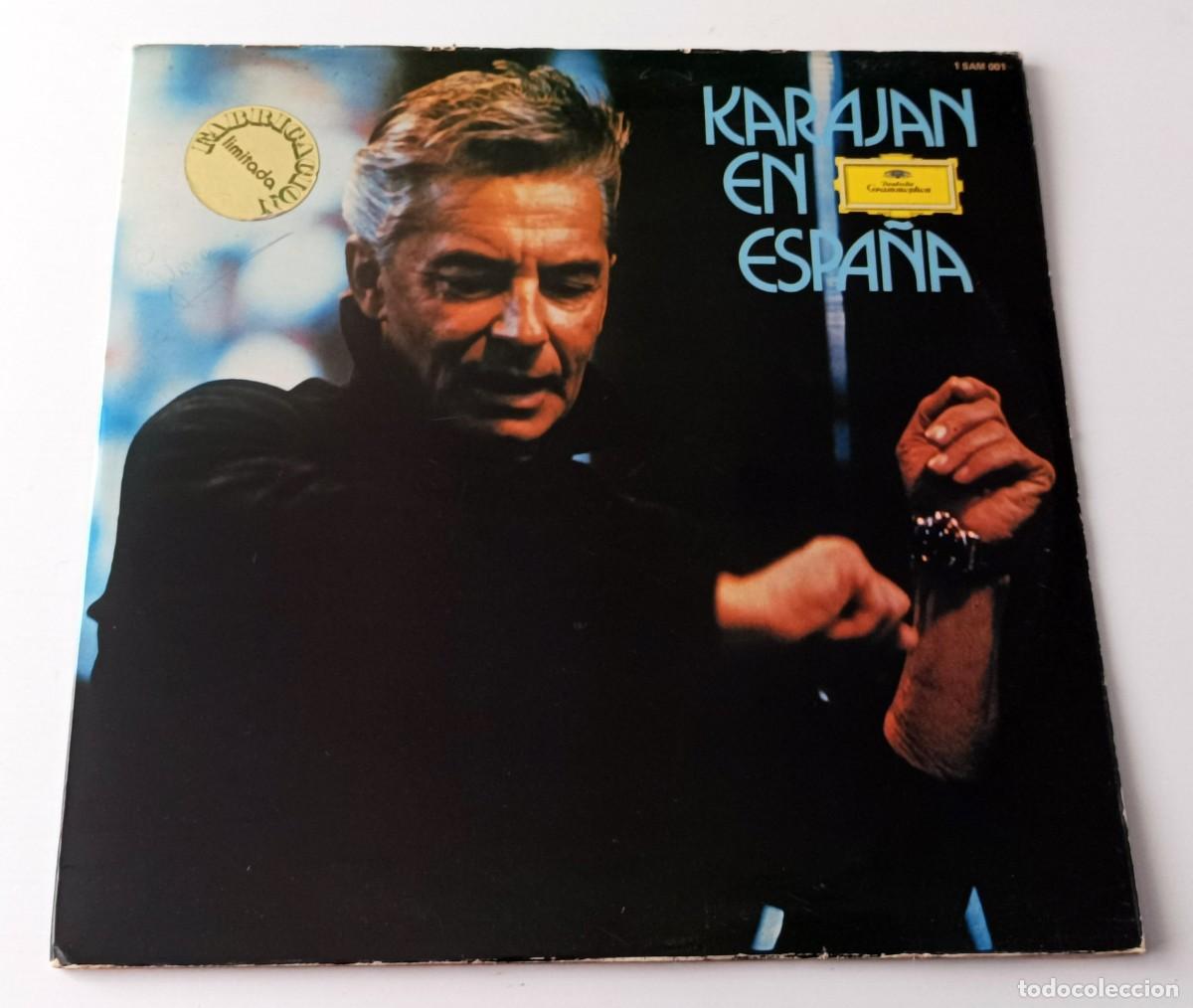 Discos de vinilo: DOBLE LP KARAJAN EN ESPA&Ntilde;A - Foto 1