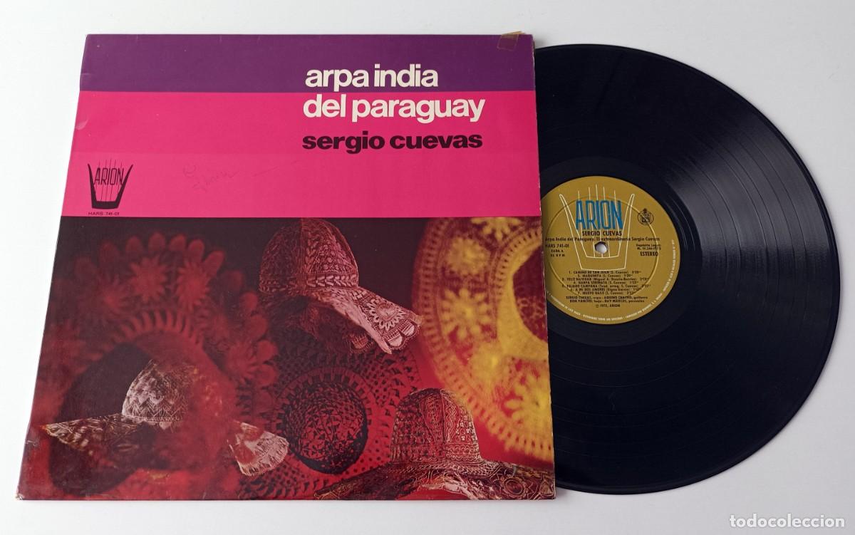 Discos de vinilo: LP SERGIO CUEVAS - ARPA INDIA DEL PARAGUAY - Foto 1