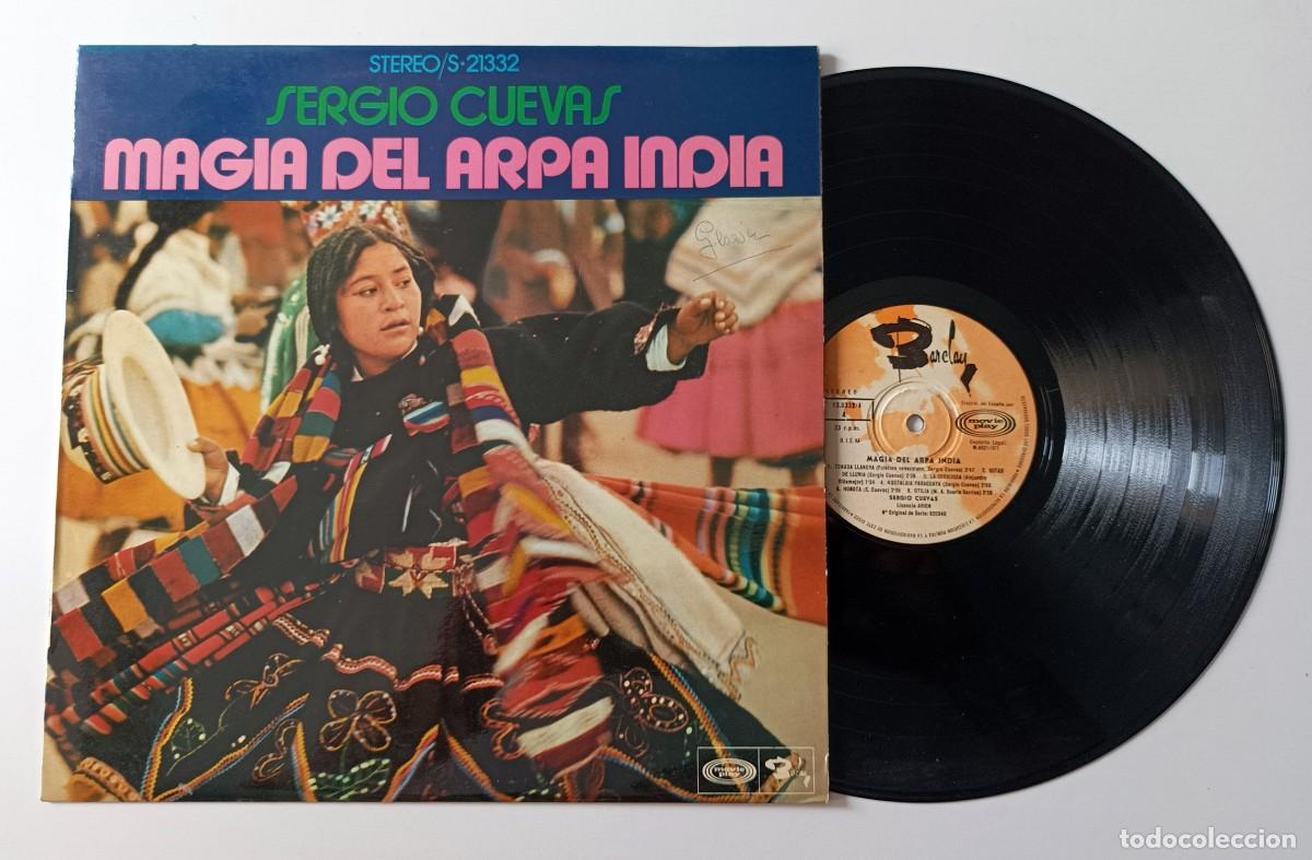 Discos de vinilo: LP SERGIO CUEVAS - MAGIA DEL ARPA INDIA - Foto 1