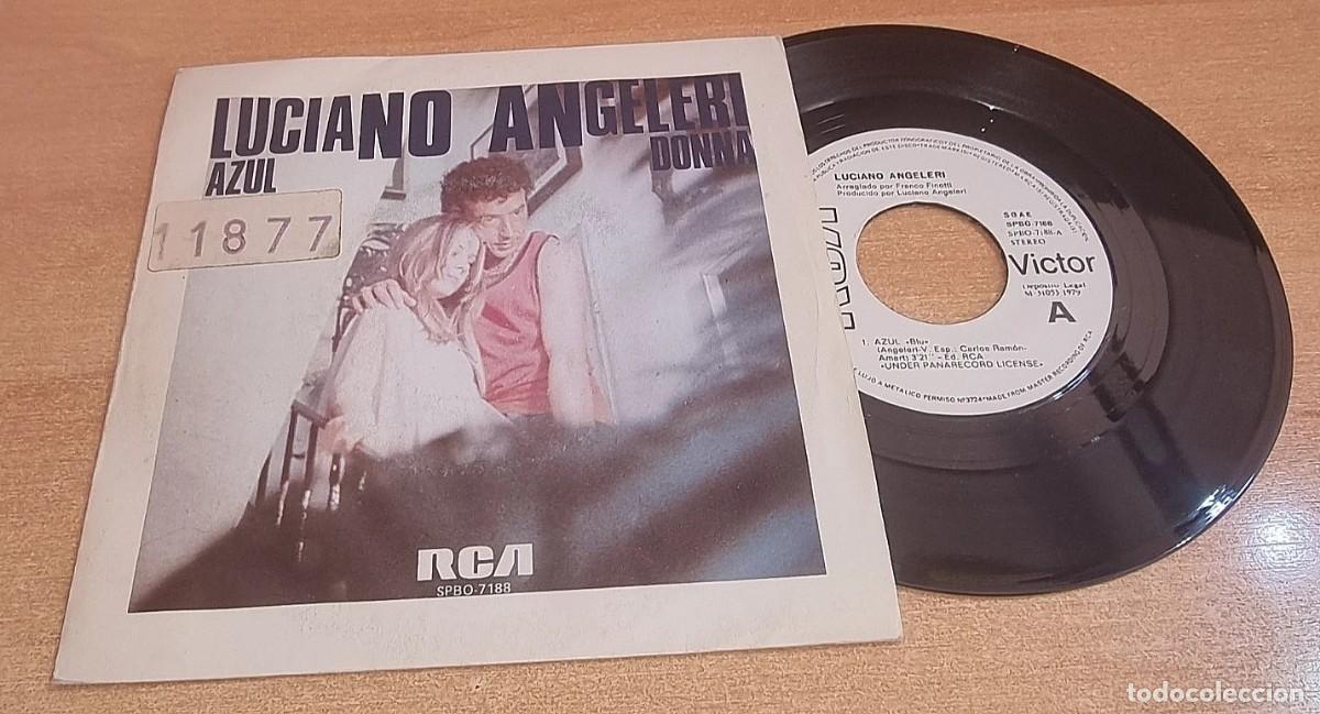 Dischi in vinile: LUCIANO ANGELERI Azul CANTADO EN ESPA&Ntilde;OL 7&rdquo; SINGLE VINILO PROMO 1979 CONTIENE 2 TEMAS