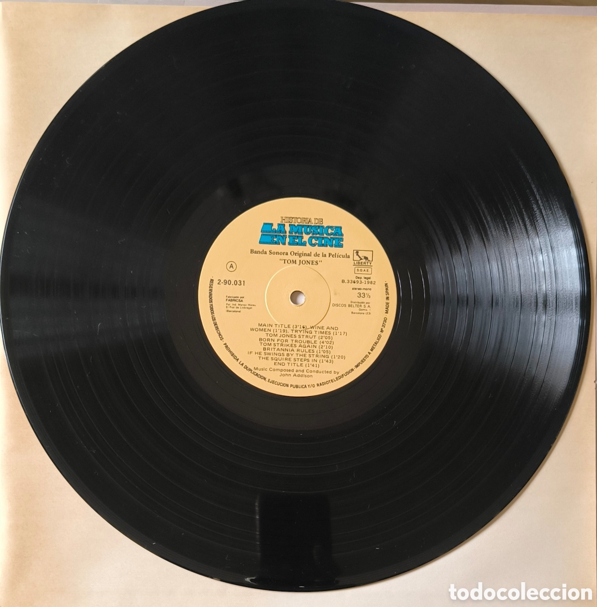 Discos de vinilo: VINILO,LP. TOM JONES E IRMA LA DULCE. JOHN ADDISON Y ANDRE PREVIN - Foto 4