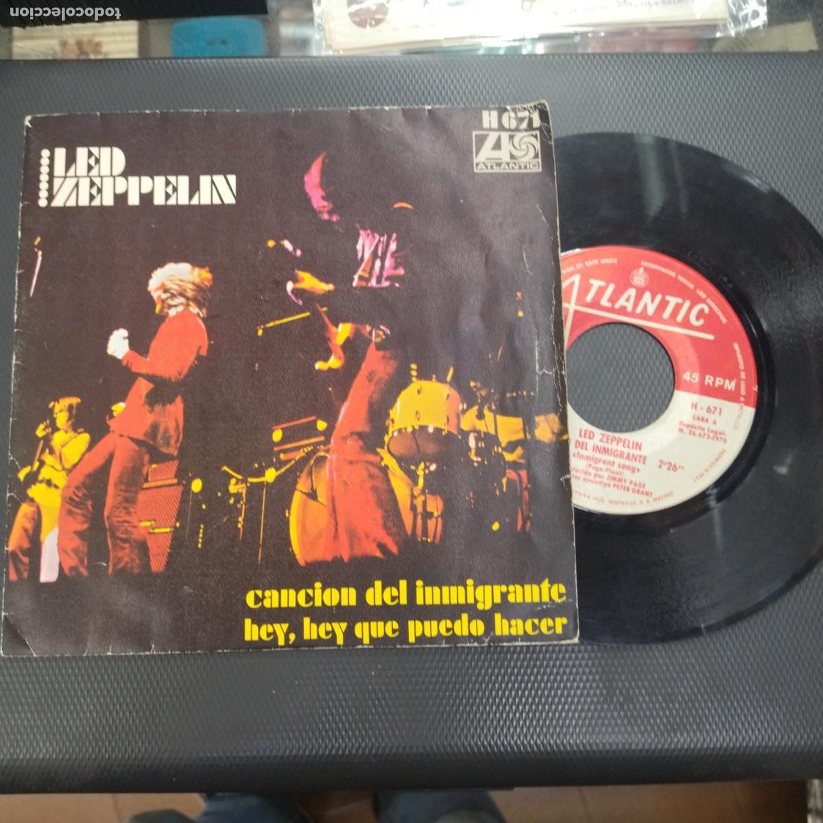 Discos de vinilo: SINGLE DISCO VINILO LED ZEPPELIN LA CANCION DEL INMIGRANTE - Foto 1
