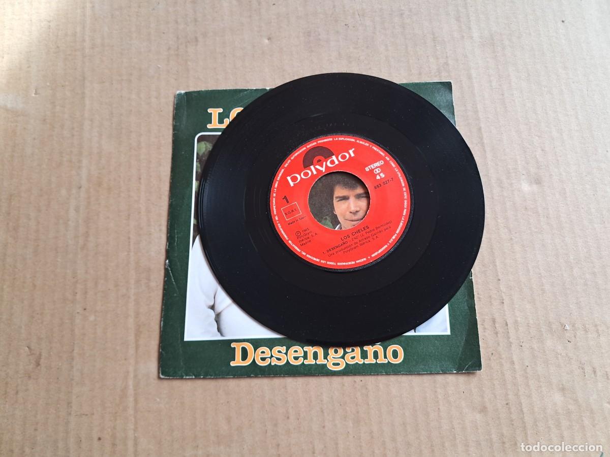 Discos de vinilo: LOS CHELES - DESENGA&Ntilde;O SINGLE 1985 - Foto 2