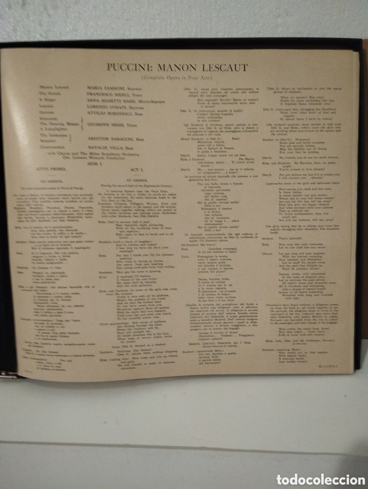 Discos de vinilo: OPERA DE PUCCINI MANON LESCAUT - Foto 2