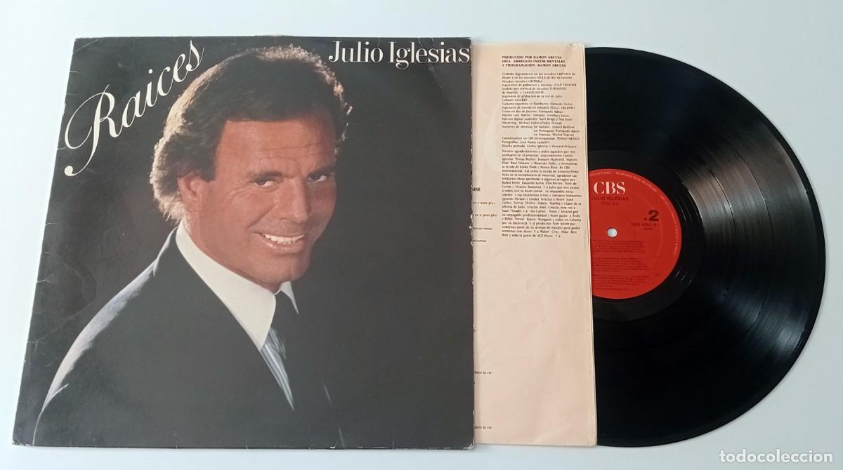 Discos de vinilo: LP JULIO IGLESIAS - RA&Iacute;CES - Foto 1