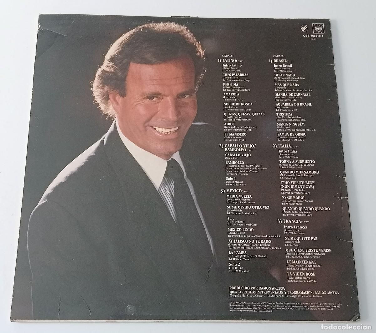 Discos de vinilo: LP JULIO IGLESIAS - RA&Iacute;CES - Foto 2