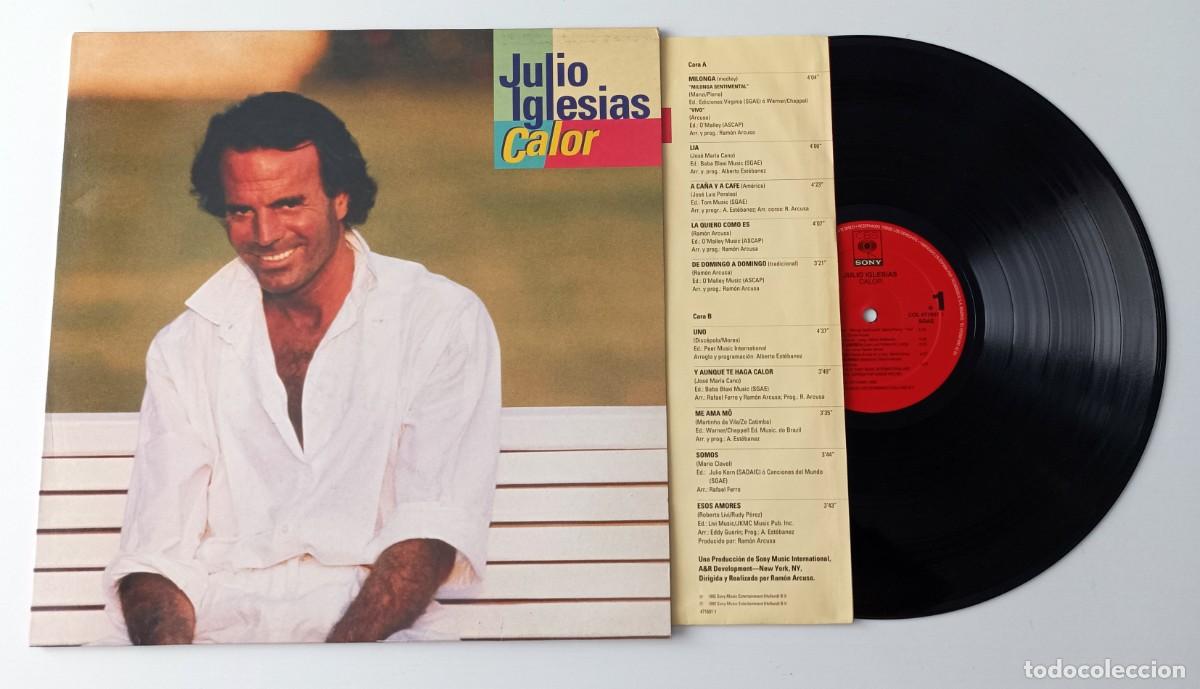 Discos de vinilo: LP JULIO IGLESIAS - CALOR - Foto 1