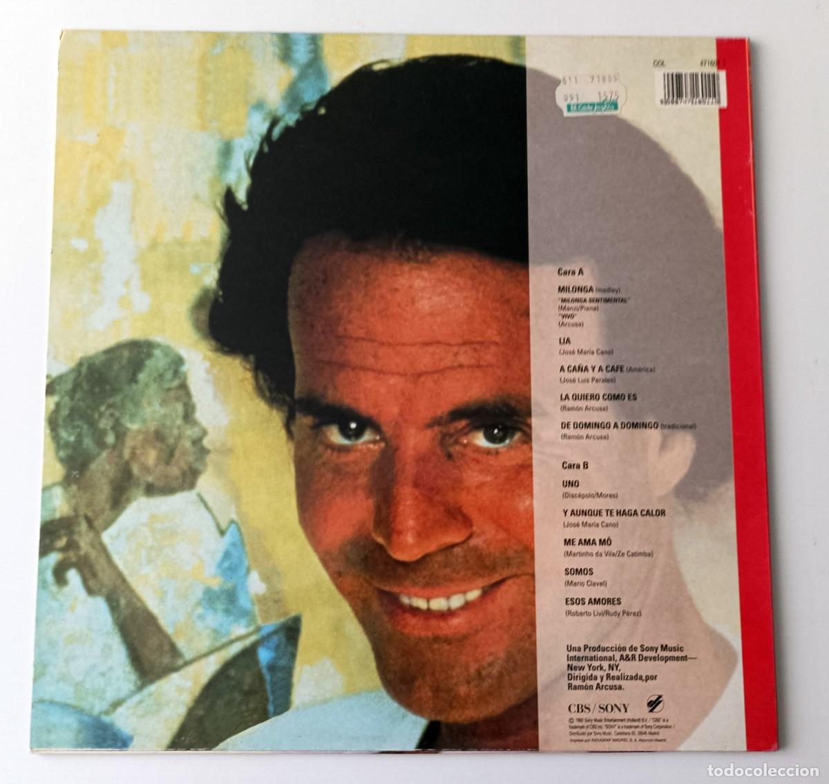 Discos de vinilo: LP JULIO IGLESIAS - CALOR - Foto 2