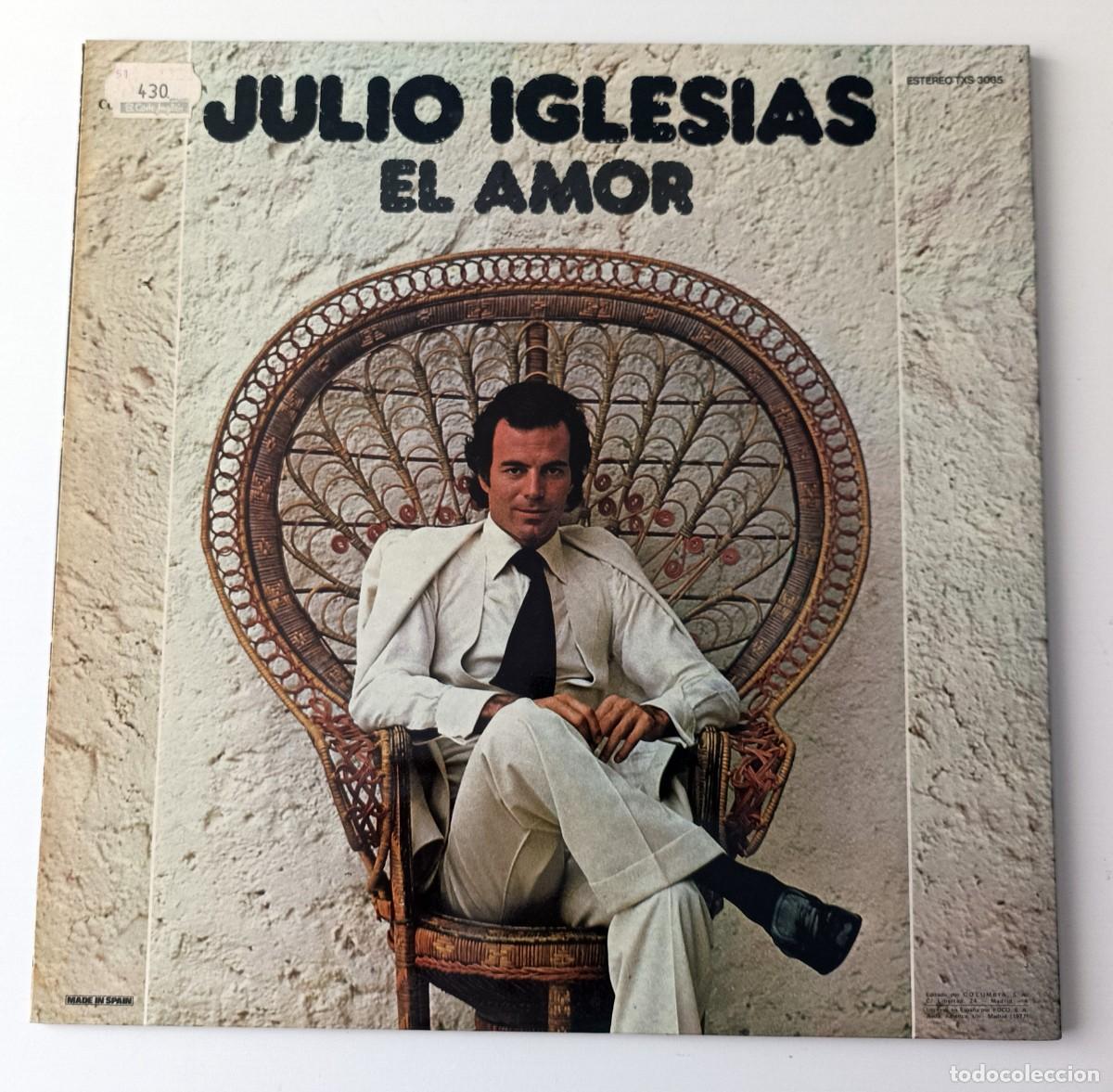 Discos de vinilo: LP JULIO IGLESIAS - EL AMOR - Foto 2