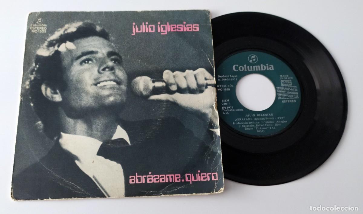 Discos de vinilo: SINGLE JULIO IGLESIAS - ABR&Aacute;ZAME - Foto 1