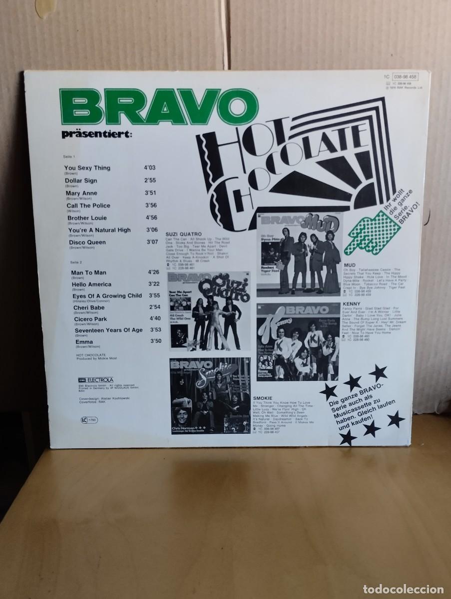 Discos de vinilo: HOT CHOCOLATE ---- BRAVO - Foto 2