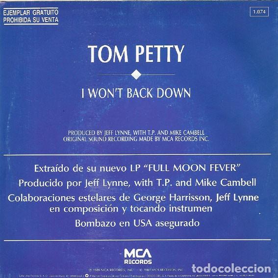 Discos de vinilo: Tom Petty &ndash; I Wont Back Down - Foto 2