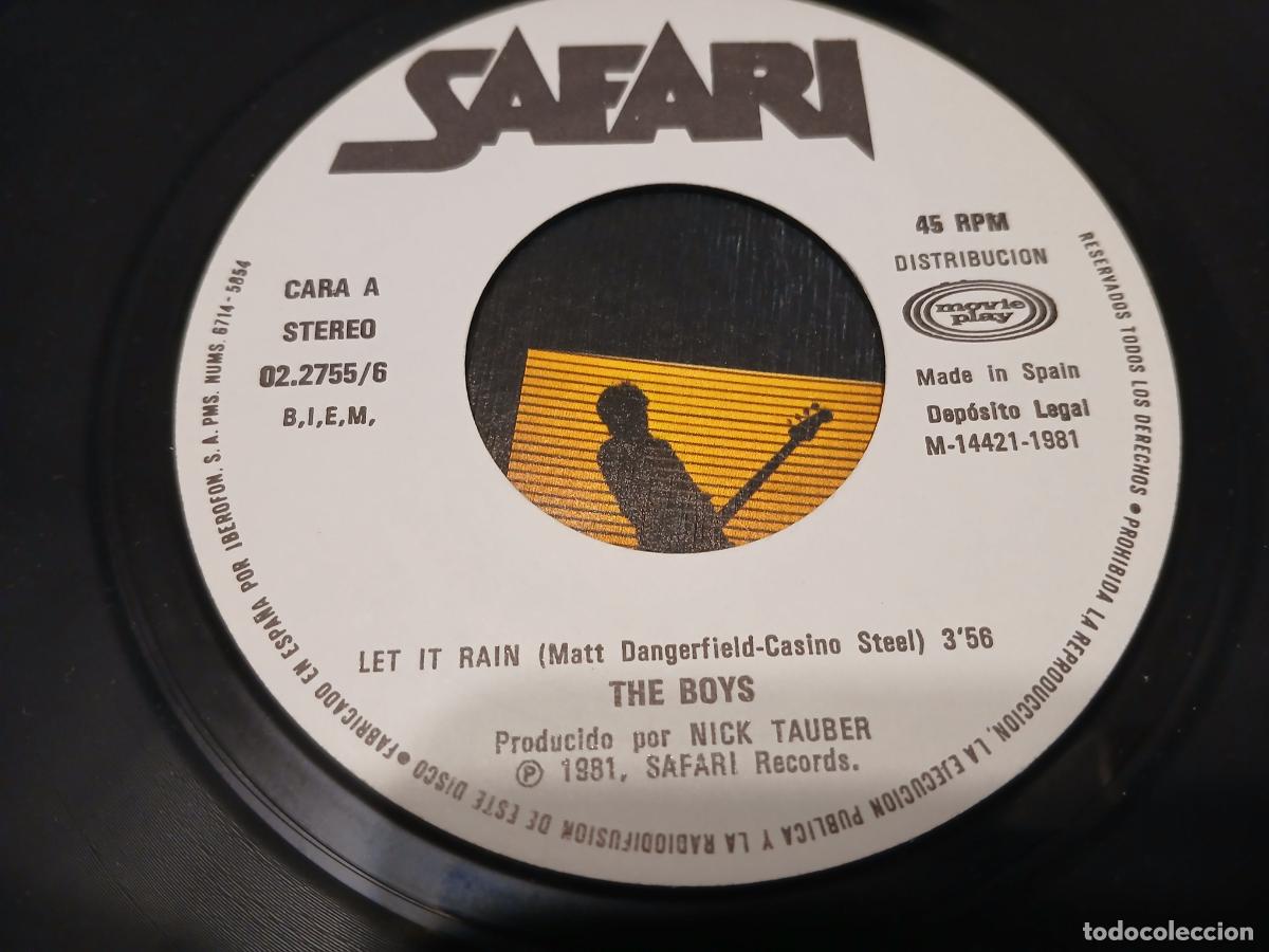 Discos de vinilo: The Boys &ndash; Let It Rain- (1981) single 7&rdquo; - Foto 3