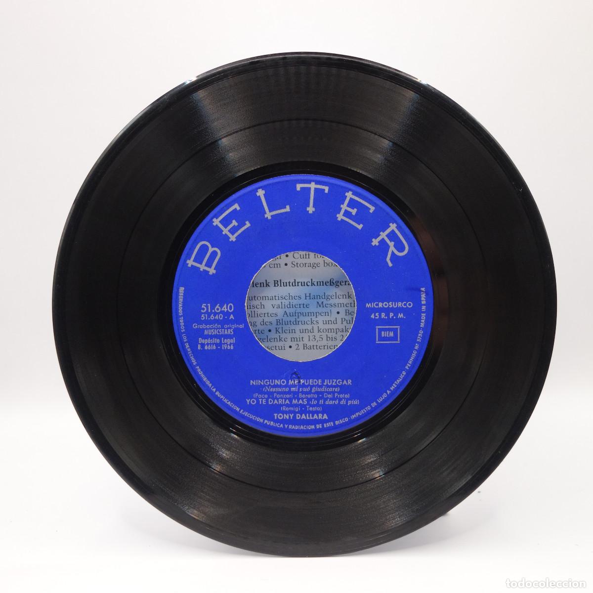 Discos de vinilo: TONY DALLARA - YO TE DARIA MAS - Foto 6