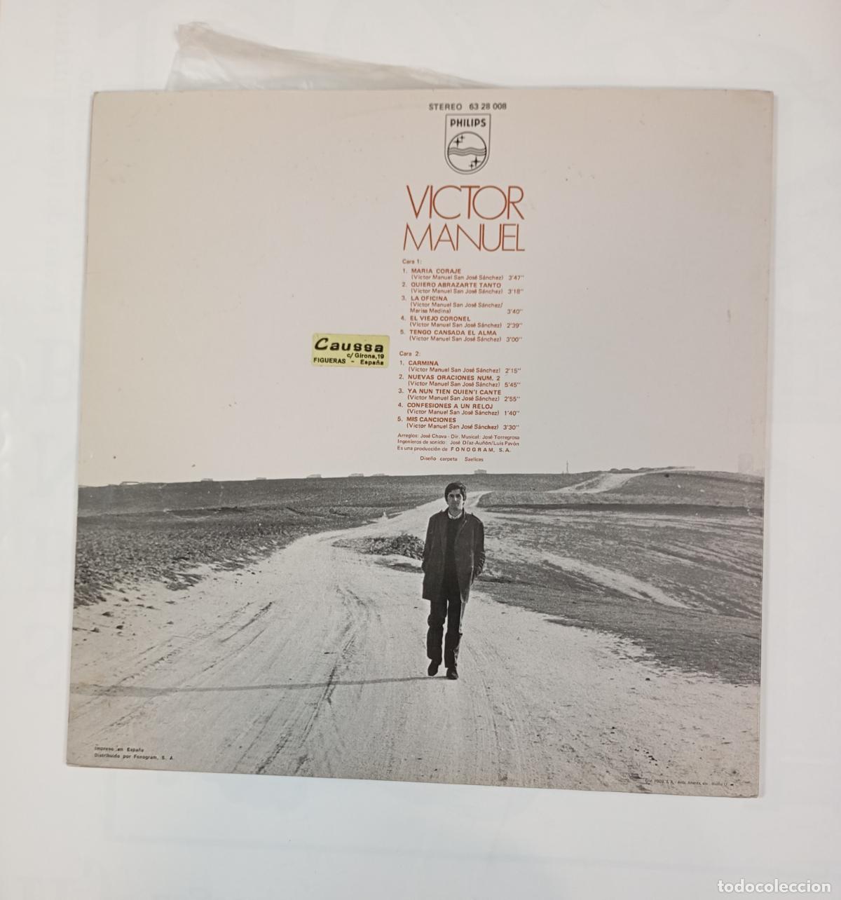 Discos de vinilo: V&Iacute;CTOR MANUEL. LP. TDKLP12 - Foto 2