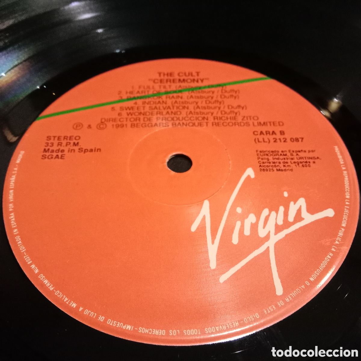 Discos de vinilo: THE CULT - CEREMONY - LP - Foto 7