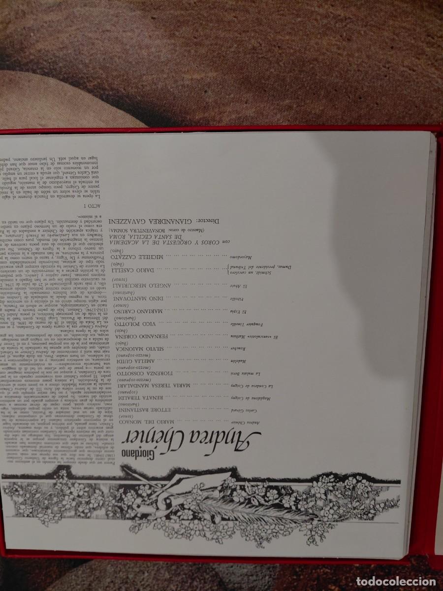 Discos de vinilo: Opera vinilo Andrea Chenier de Umberto Giordano - Foto 2