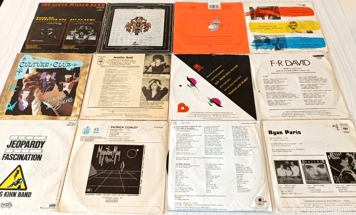 Discos de vinilo: LOTE 12 SINGLES 80&acute;S - Foto 2