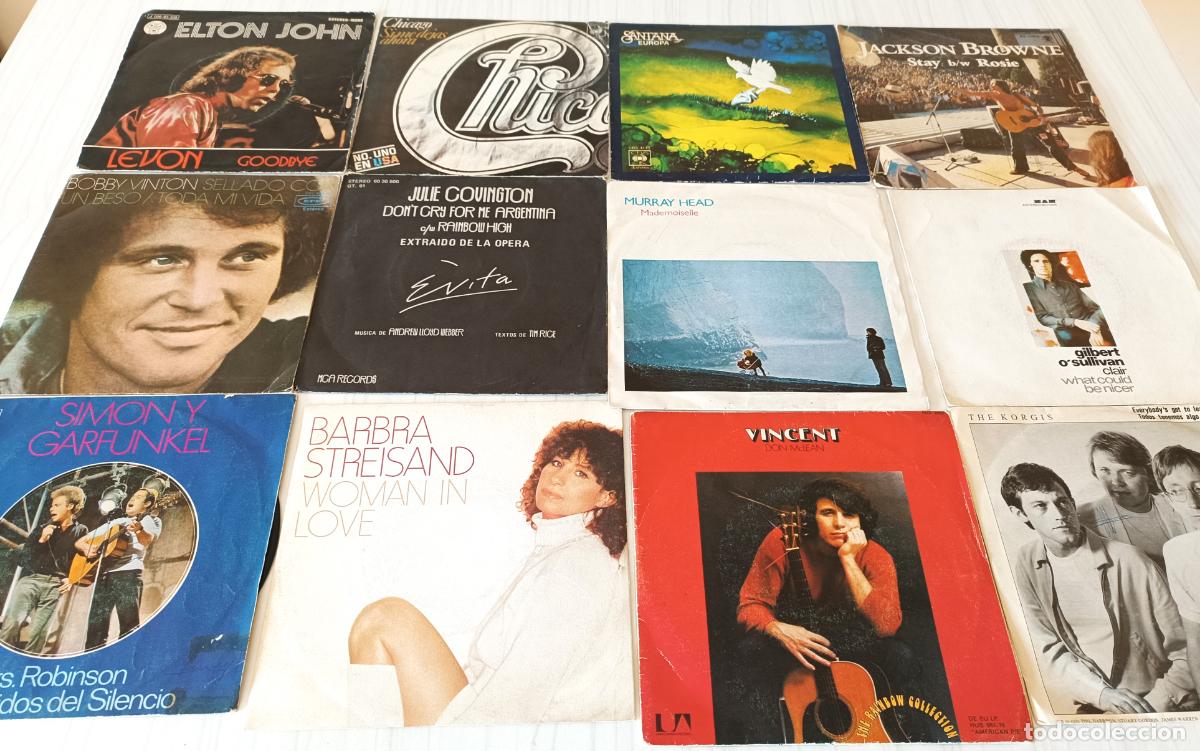 Discos de vinilo: 12 SINGLES 70&acute;S (LENTOS) - Foto 1