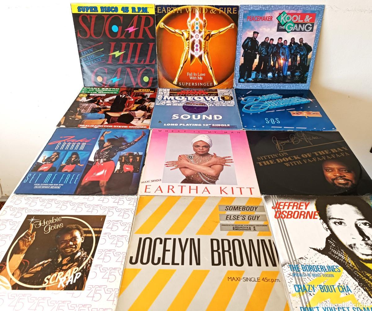 Discos de vinilo: LOTE 12 MAXIS BLACK MUSIC 80&acute;S - Foto 1