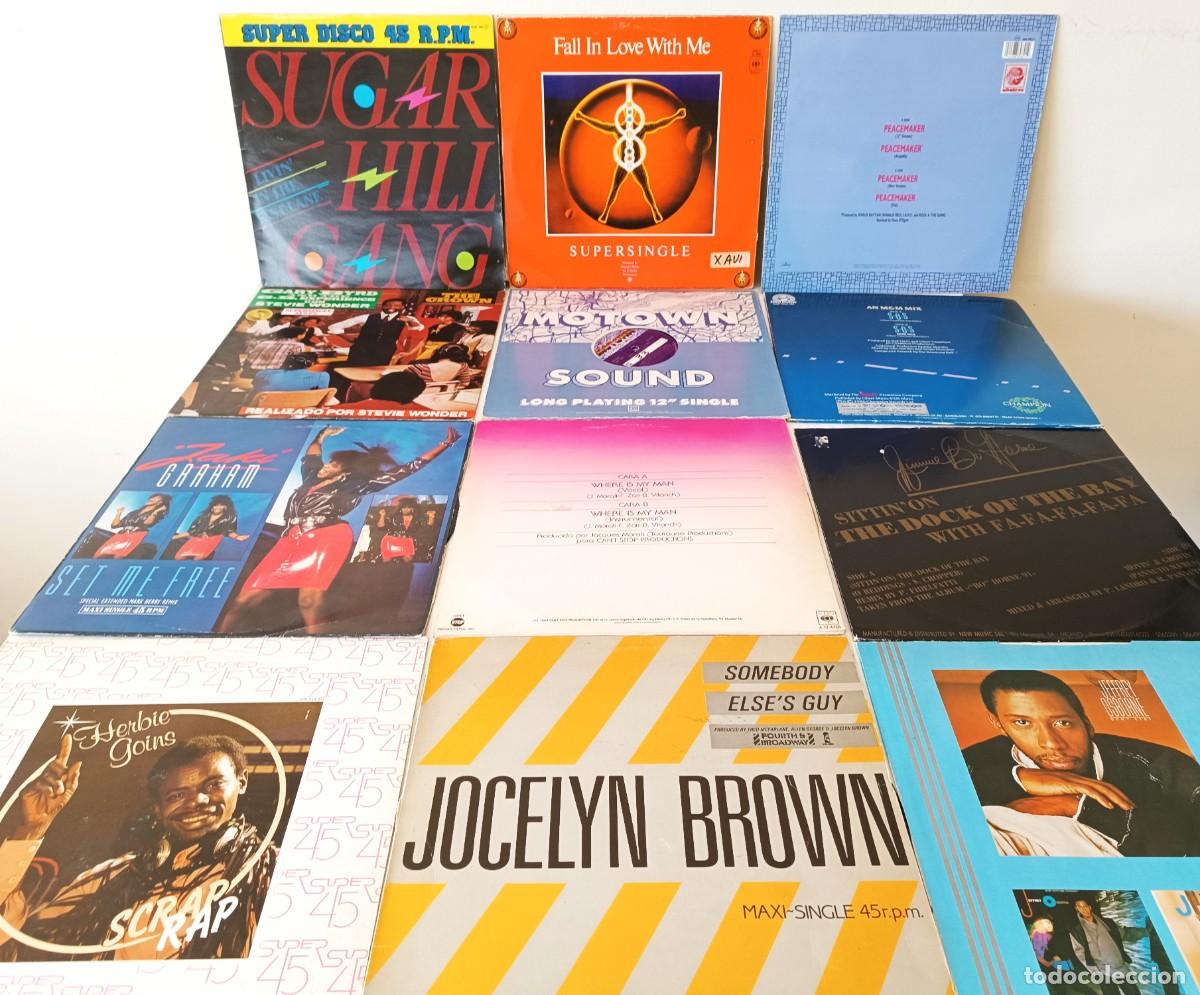 Discos de vinilo: LOTE 12 MAXIS BLACK MUSIC 80&acute;S - Foto 2