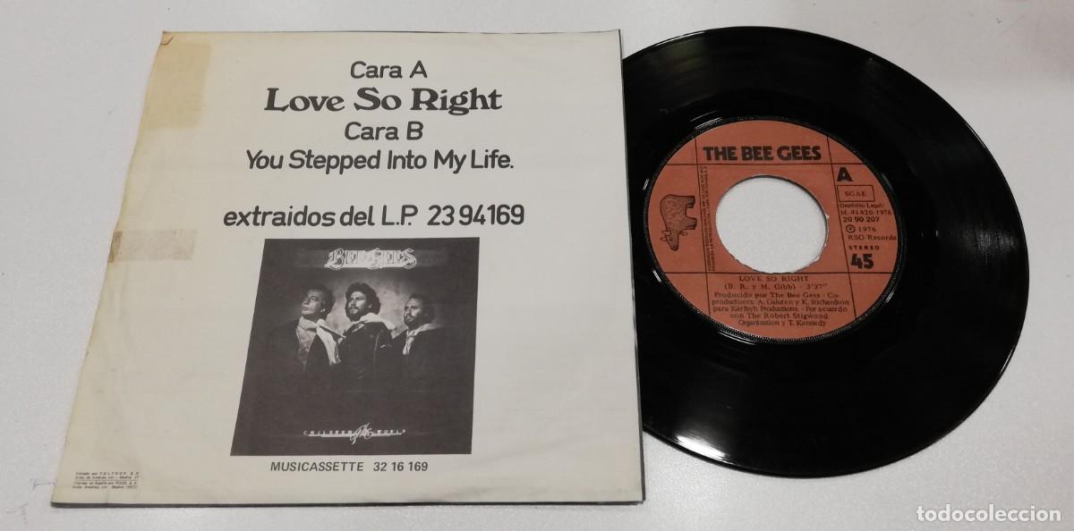 Discos de vinilo: SCO107-Bee Gees - Love So Right (7&rdquo;, Single) - Foto 2