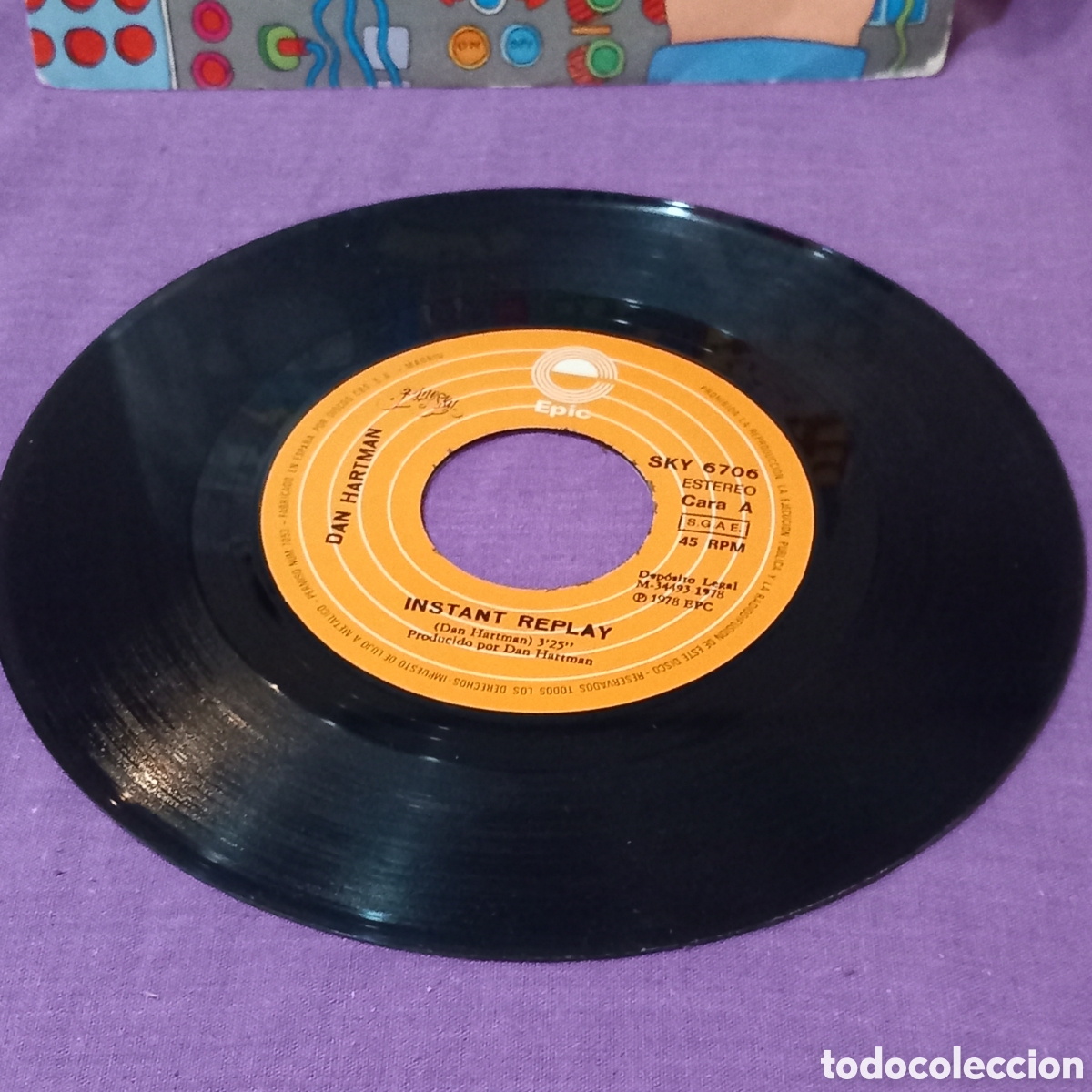 Discos de vinilo: SINGLE/DAN HARTMAN-REPETICION(,1978 SPAIN)vinilo excelente - Foto 5