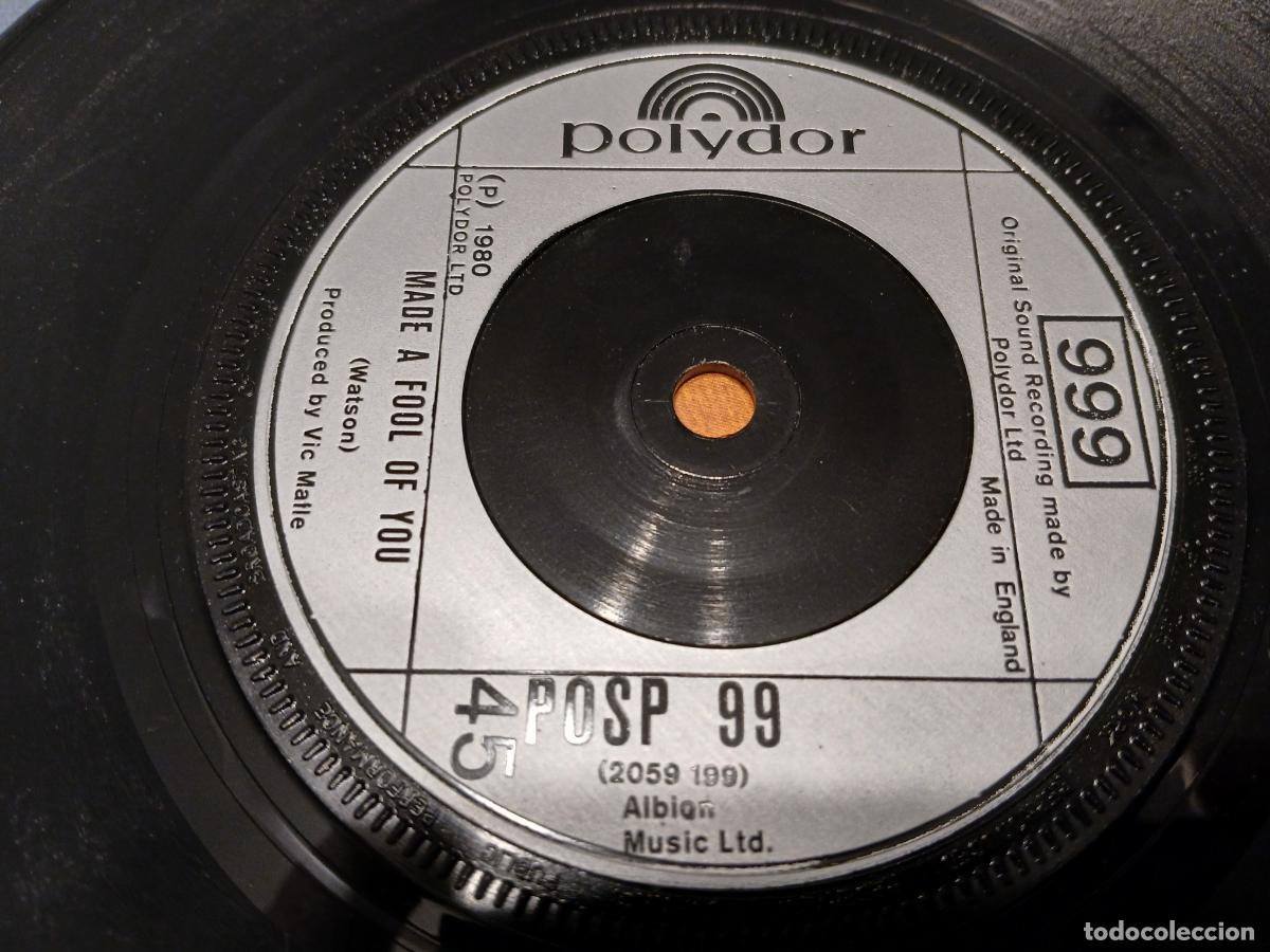 Discos de vinilo: 999 -Trouble- (1980) single 7&rdquo; - Foto 3