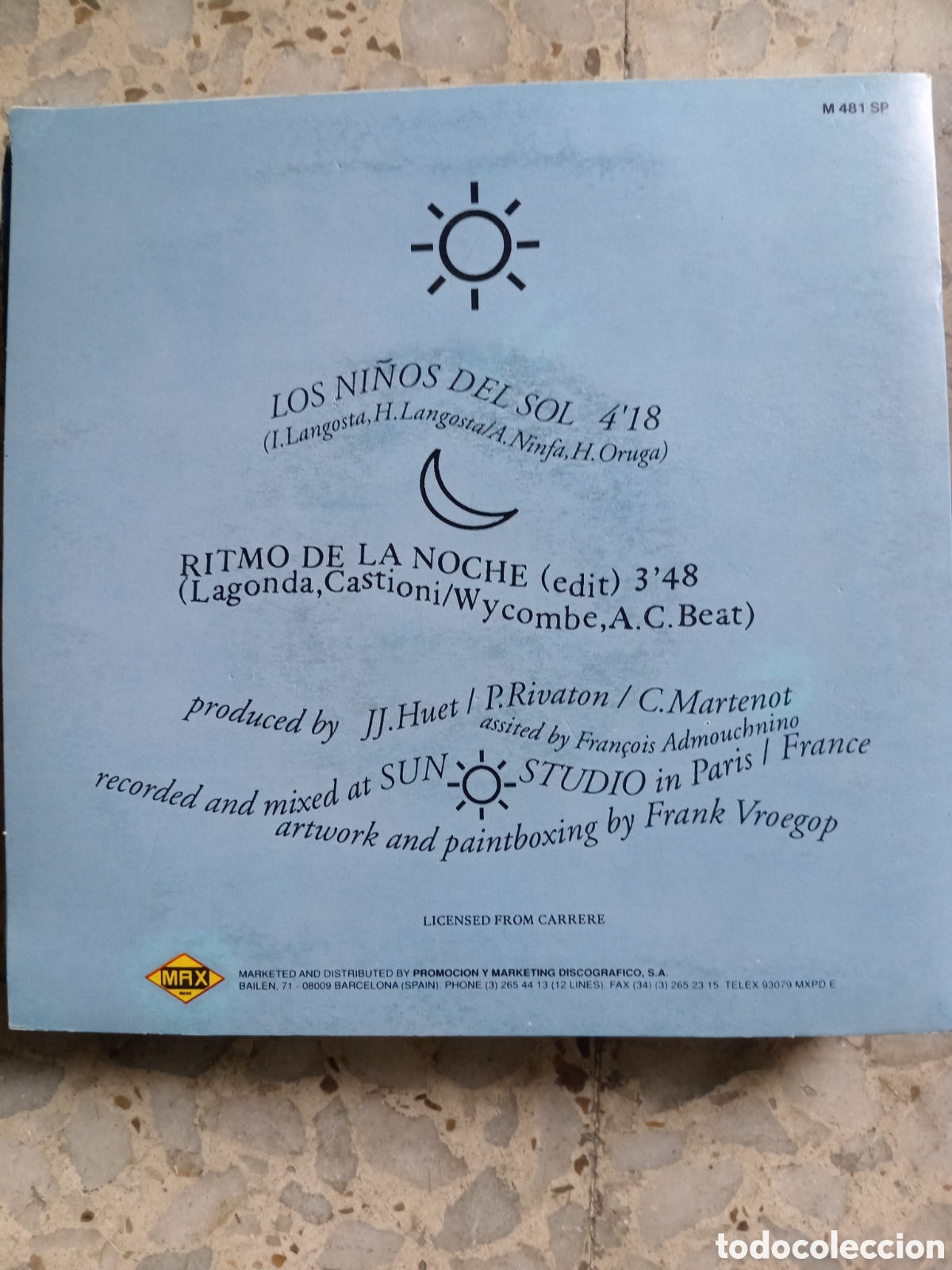 Discos de vinilo: SGL LOS NI&Ntilde;OS DEL SOL LORCA 1991 PROMO - Foto 2
