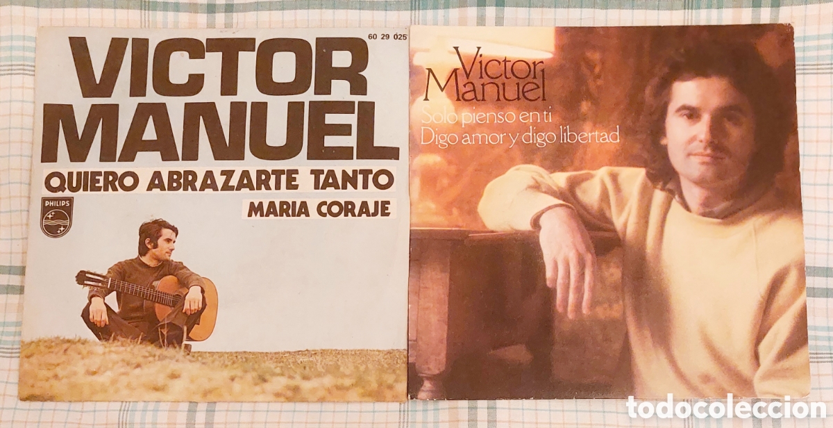 Discos de vinilo: LOTE 2 VINILOS VICTOR MANUEL - Foto 1