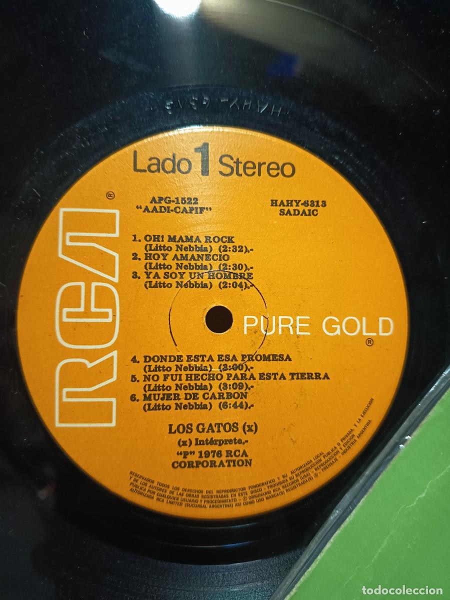 Discos de vinilo: LOTE 133, LP LOS GATOS ,( DIFICIL) - Foto 3